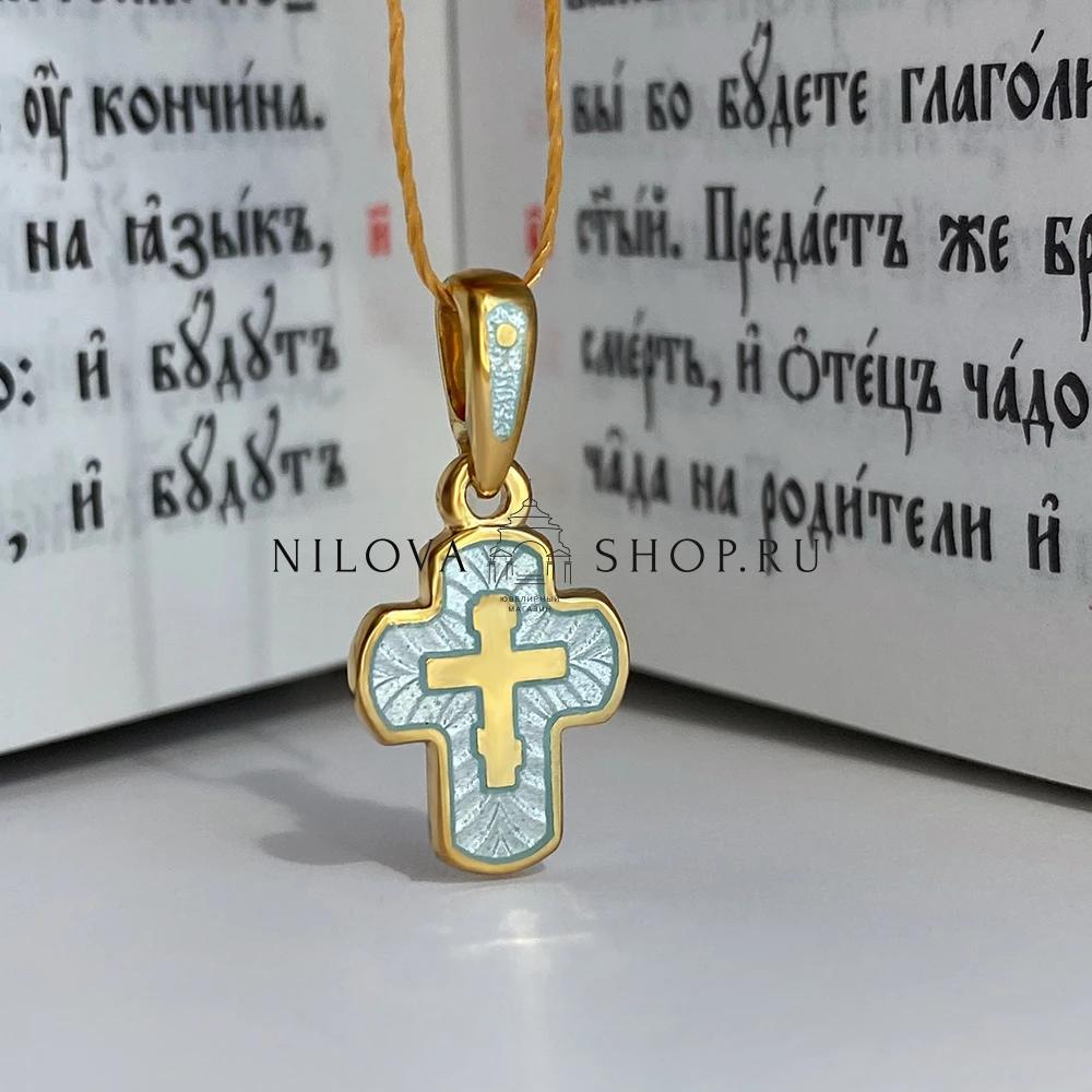 Детский крестик модель «КЭ12сз» серый