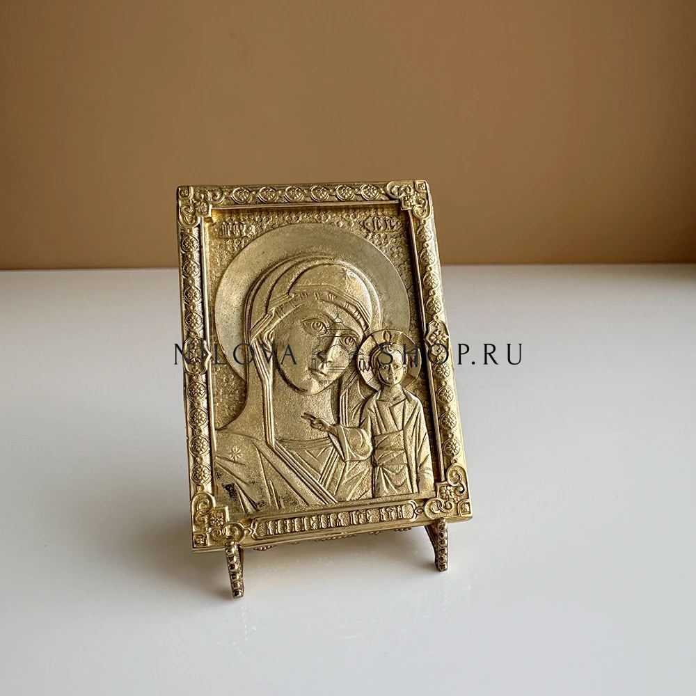 Настольная икона «Казанская» бронза